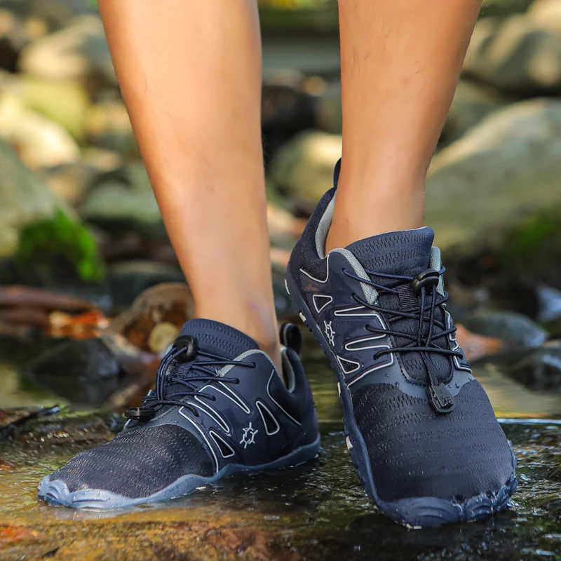 Уличная походная обувь, мужская противоскользящая уличная спортивная обувь с низким берцем, мужская удобная мягкая дышащая мягкая повседневная обувь на шнуровке