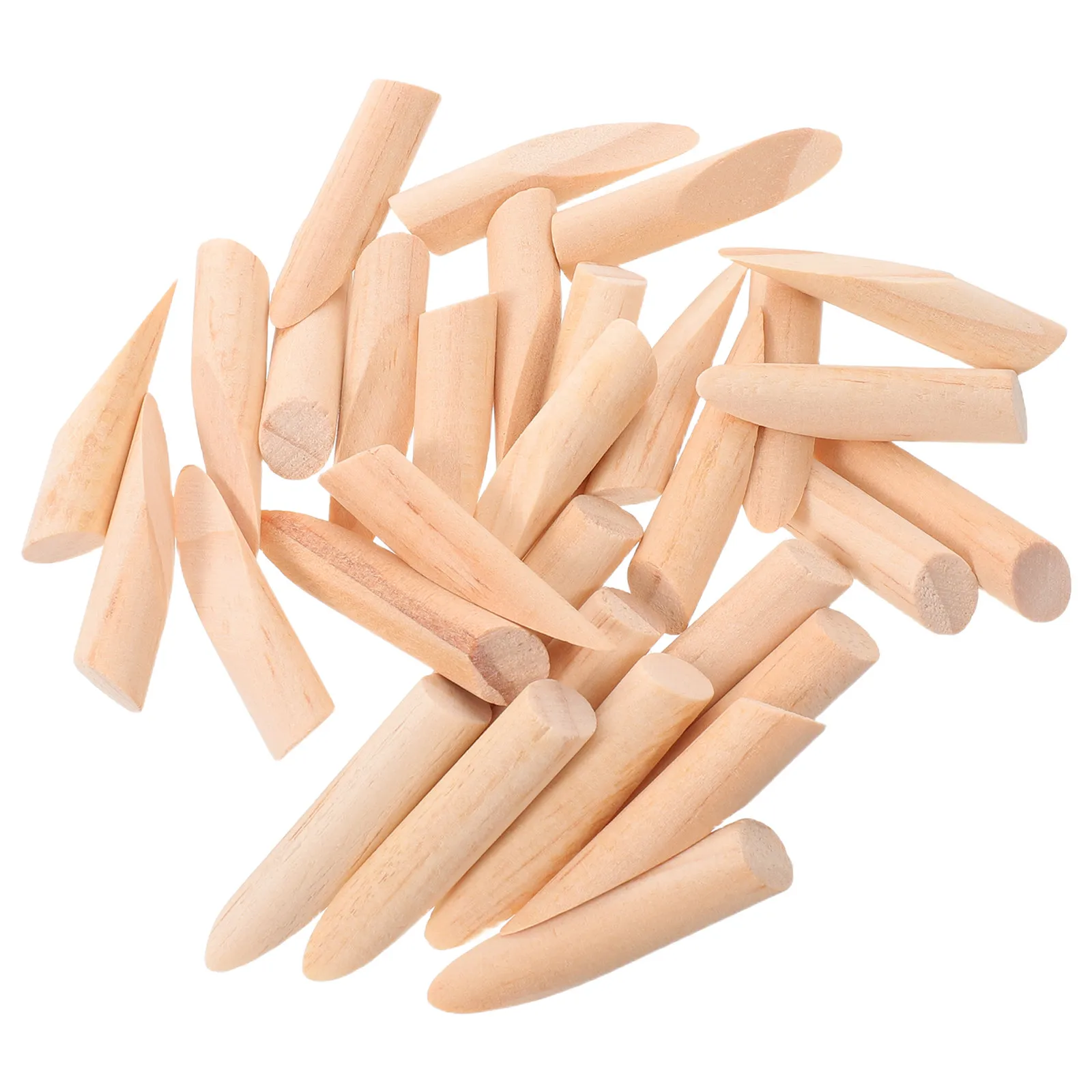 30Pcs Solid Wood Pocket Hole Plugs Natural Finish Wood Dowel Screw Hole Covers for Furniture Assembly Woodworking Jig