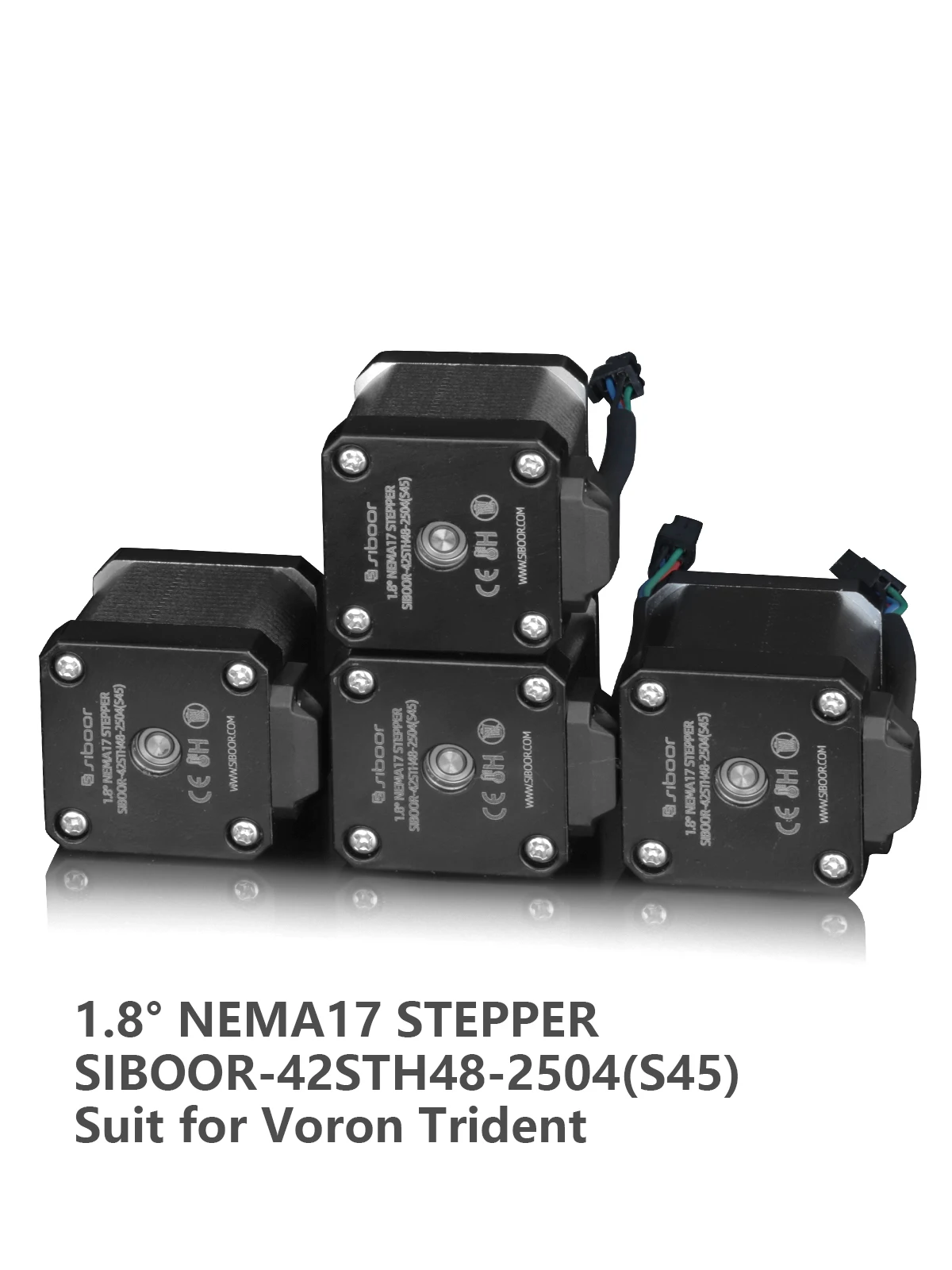 Silnik do drukarki 3D 1.8 °   Silnik krokowy NEMA17 SIBOOR-42STH48 1.8 stopnia do drukarki 3D Voron 2.4 Trident — zdjęcie produktu 5