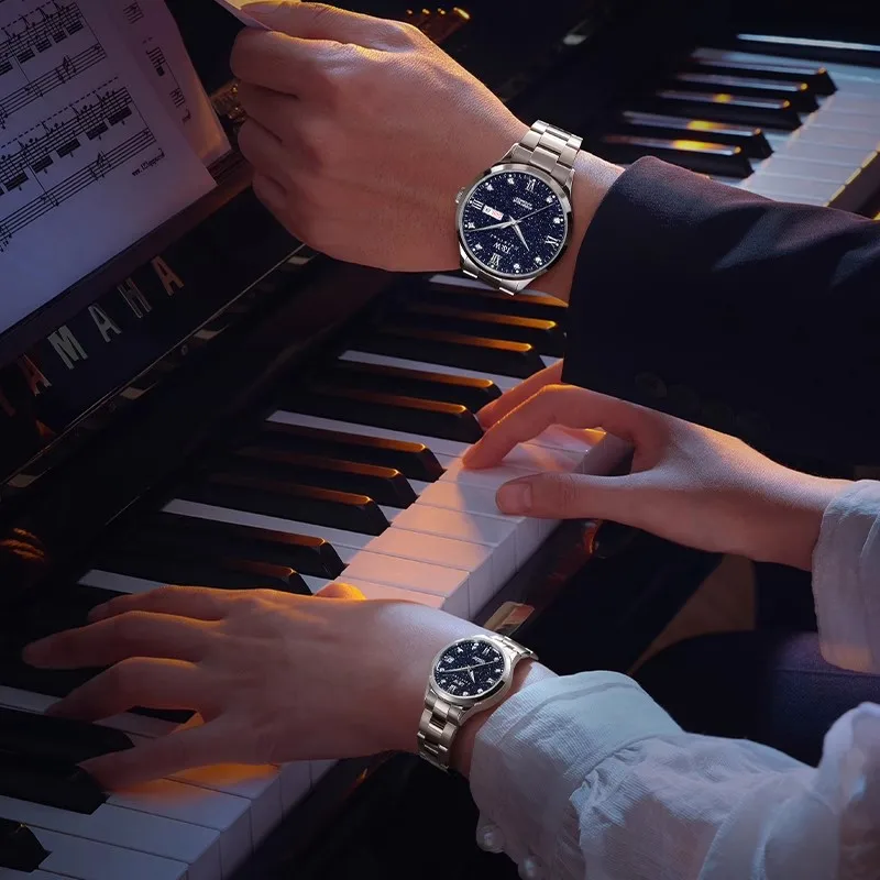 CARNIVAL Brand Mechanical Watch Luxury Sapphire Calendar MIYOTA Movement Automatic Wristwatches Waterproof for Men Women Montre