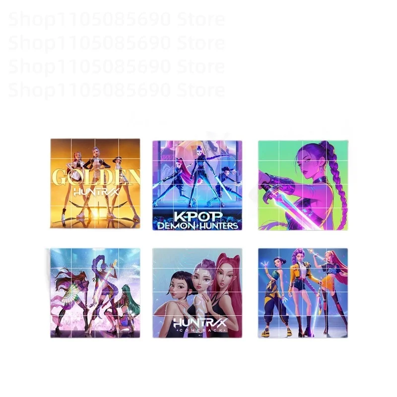 Kpop شيطان الصيادين شخصيات أنيمي اللبنات المغناطيسية تجميع الأطفال ألعاب تعليمية هدايا حفلة عيد الميلاد وعيد الميلاد