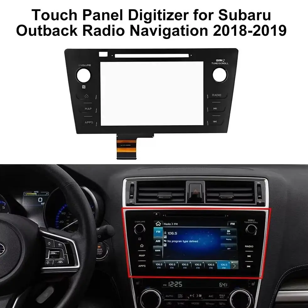 Touch Panel Digitizer for Subaru Outback Legacy Radio Navigation