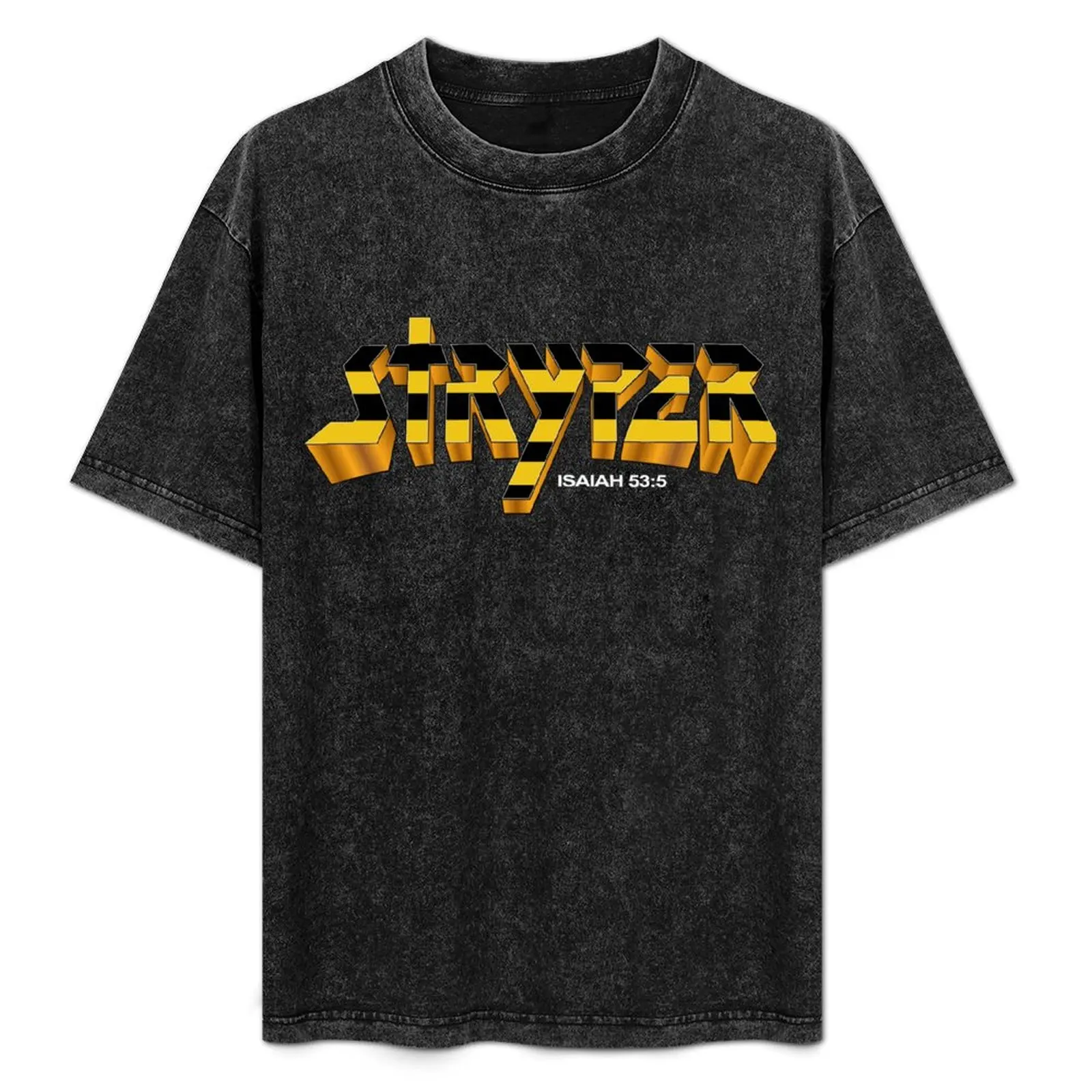 

Футболка Stryper с логотипом, базовая футболка из смесового хлопка с короткими рукавами