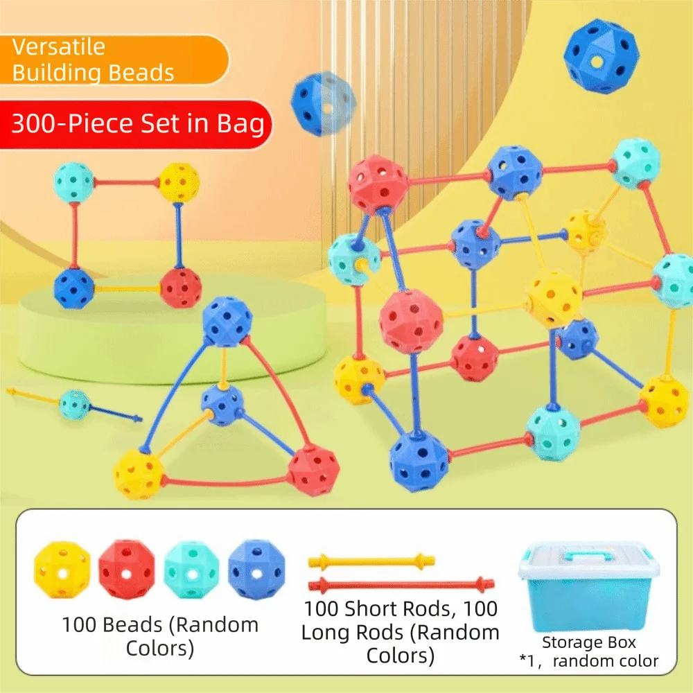 

45/150/300 шт., комплект 3D геометрических строительных блоков, большие частицы, сделай сам, блокирующие бусины, универсальные блоки разных форм