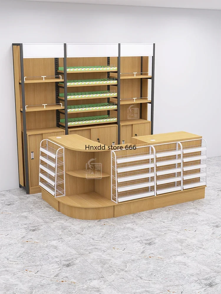 Convenience store checkout page Alcohol and tobacco cabinet display cabinet