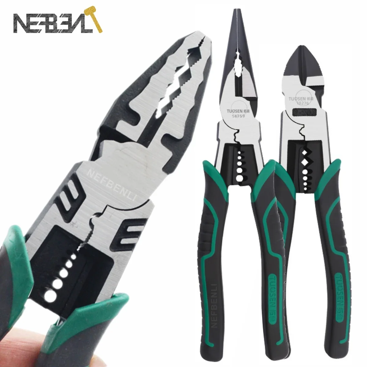 

Multifunctional Diagonal Pliers Heavy Needle Nose Terminal Crimping Pliers Hardware Tools Universal Wire Cutters Electrician