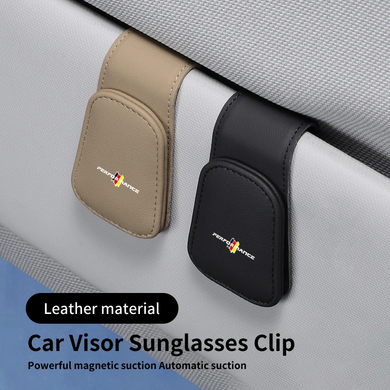 Universal Car Auto Sun Visor Eyeglass Hanger Clip Leather Glasses Holde For BMW 5 Series G30 G31 G32 G38 2021 2020 2019 2018