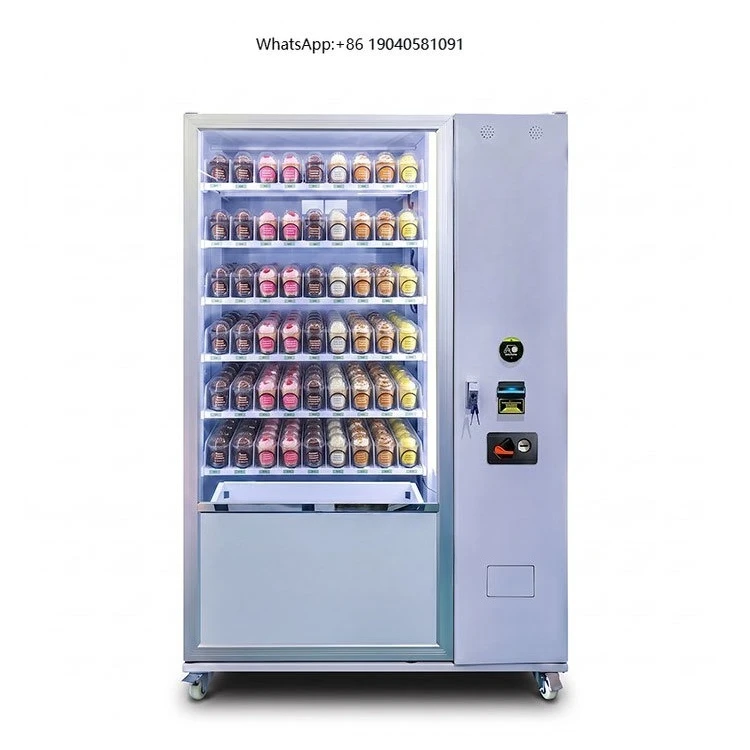 Efficient Operation Cake Vending Machine with Cooling System Self Service Foods Vending Machines for Custom Branding
