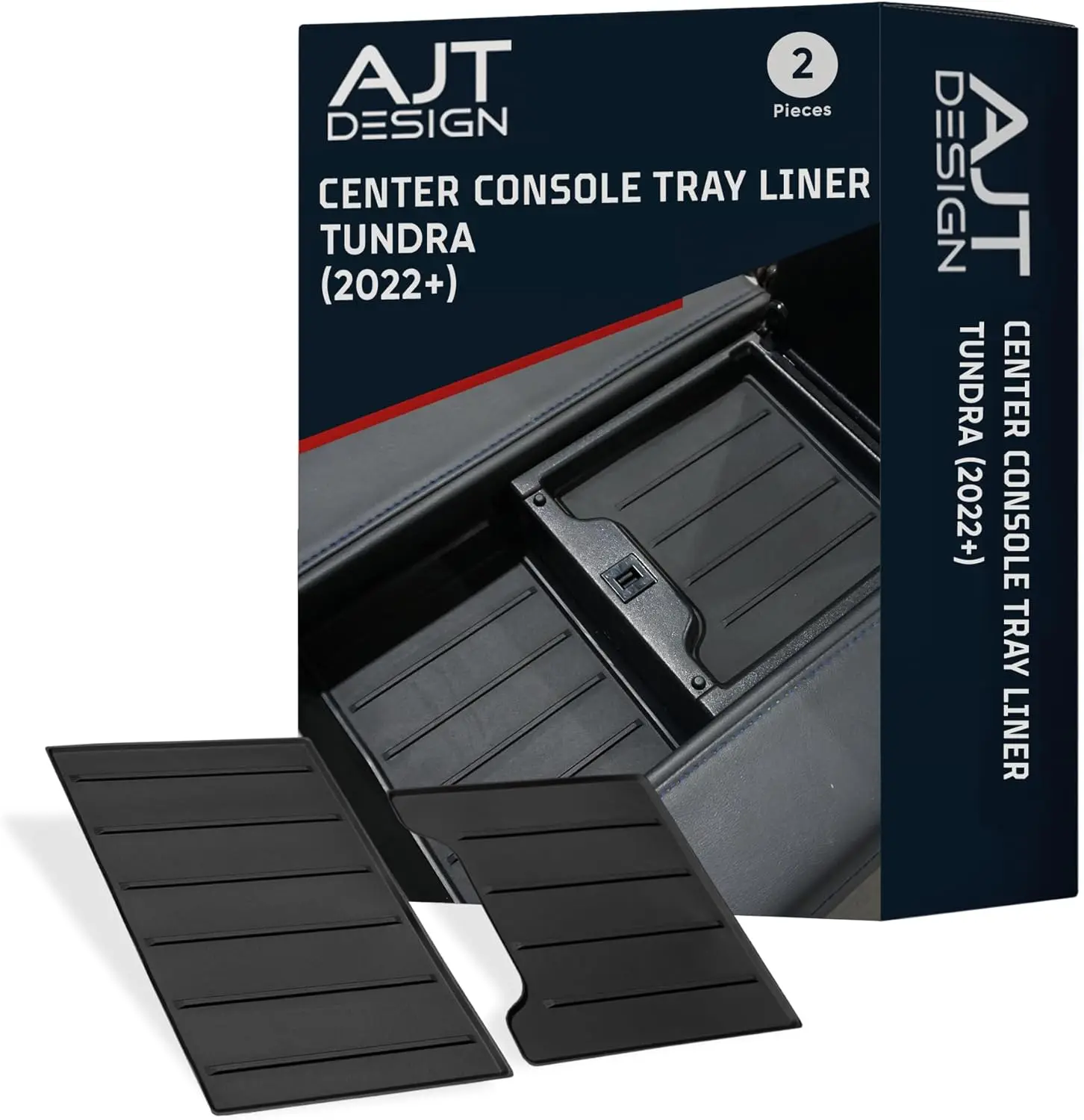 

Center Console Organizer Tray Liner Compatible with 2022+ Toyota Tundra Platinum, 1794, TRD PRO, Capstone & 2023+ Sequoia