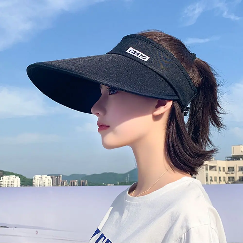 

Adjustable Fashion Cycling Breathable Women Outdoor Ladies Empty Top Suncap Summer Sun Cap Visor Beach Cap