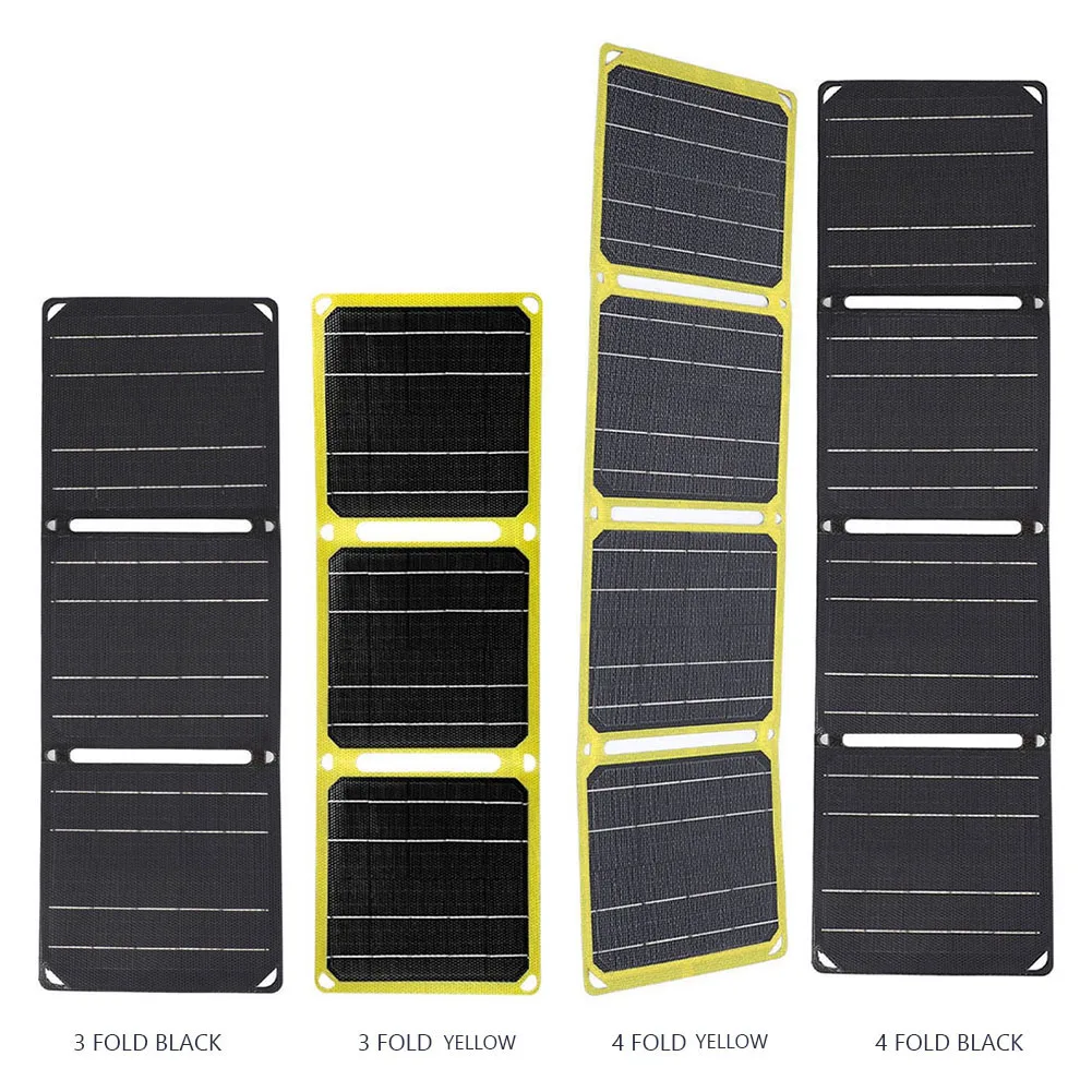 ​30W/40W 5V Portable Battery Phone Charger PD 20W QC 3.0 5V 9V 12V Foldable Cell Phone Charge Panels IP67 Waterproof Solar Cell