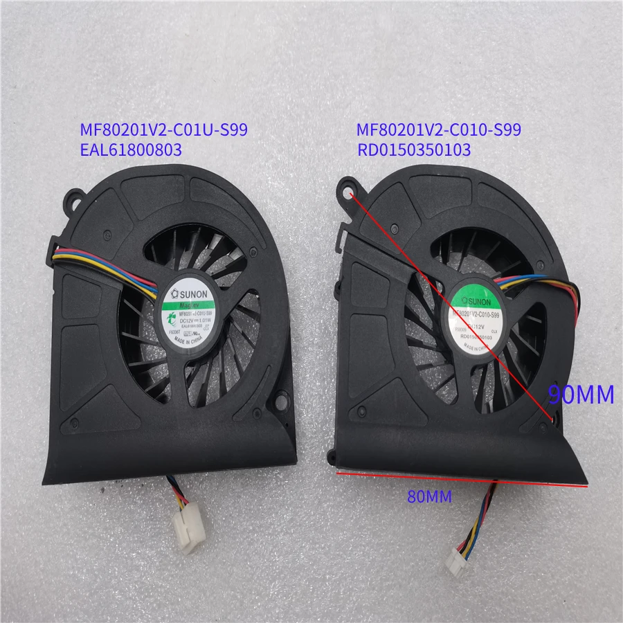 

CPU cooling fan for SUNON MF80201V2-C01U-S99 EAL61800803 MF80201V2-C010-S99 RD0150350103