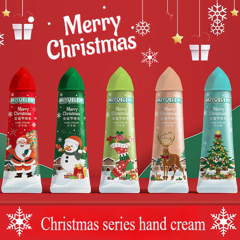 1pc 30g Ice Cream Christmas Hand Cream Hydrating Improvement Rough Refreshing Non-greasy Moisturizing Christmas Skincare