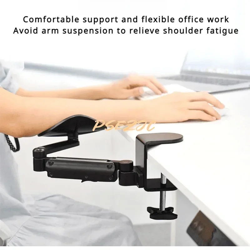 1 Portable Adjustable Mouse Pad Armrest Bracket Console Elbow Support Ergonomic Armrest Wrist Support for Office Desk