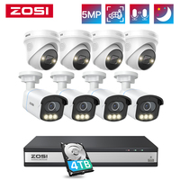 ZOSI 16CH 4K PoE Security Camera System C186 5MP IP Camera with Aurora True Color Night Vision C225 3K Dome Video Surveillance