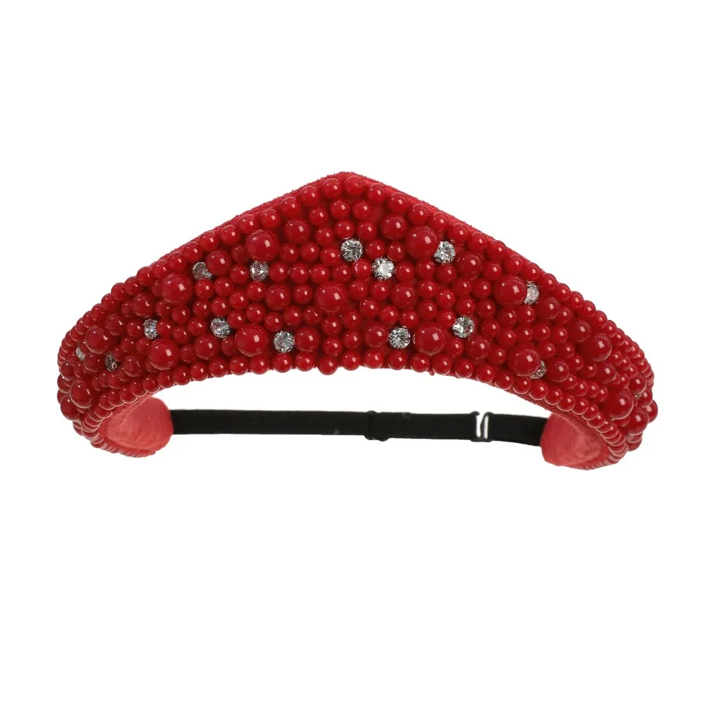 

Элегантная бархатная повязка на голову в стиле барокко, треугольная губчатая повязка для волос, европейско-американский классический винтажный аксессуар для волос для вечеринок