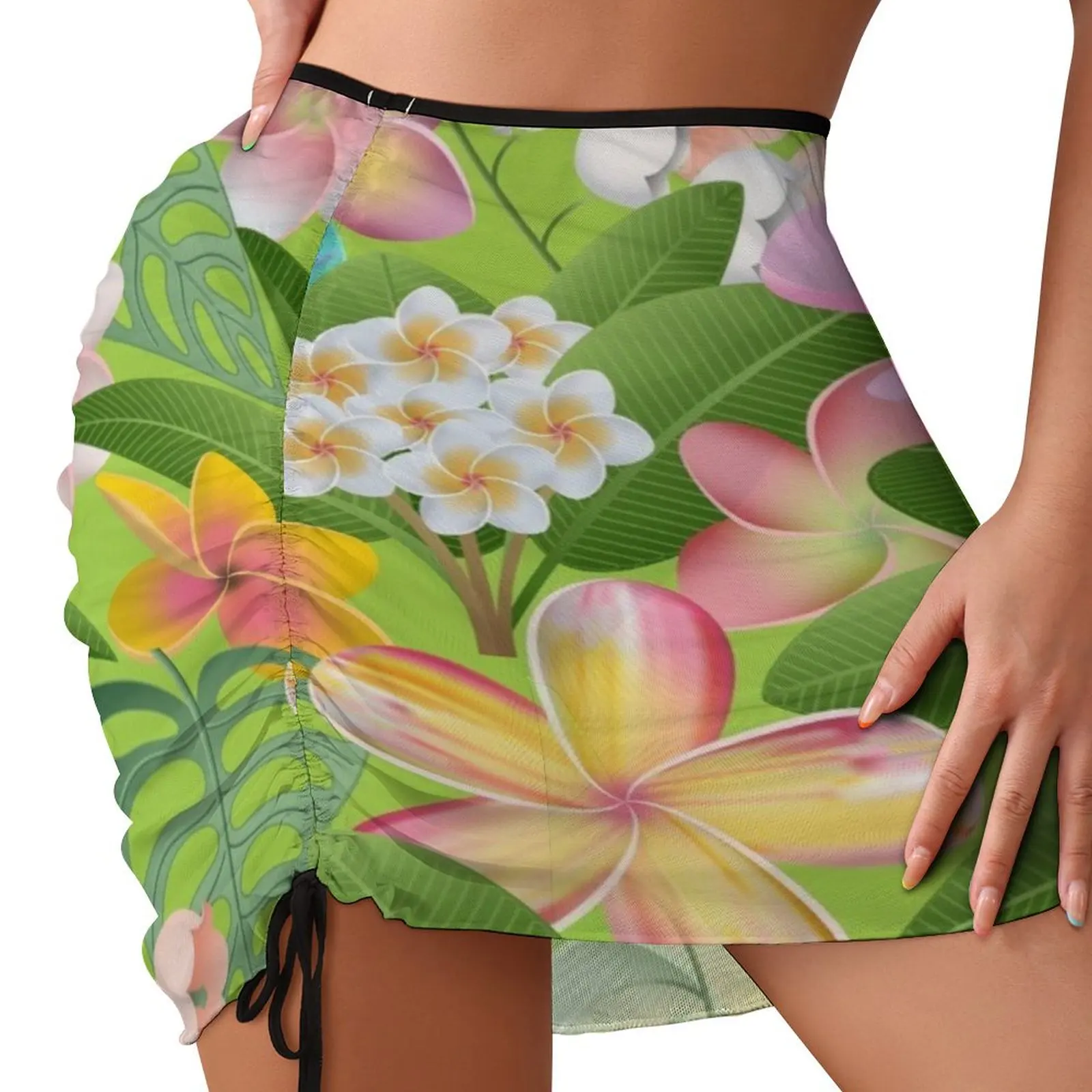 

Tropical Plumeria Flowers 3 Beach Skirt clothes for women cute skirt