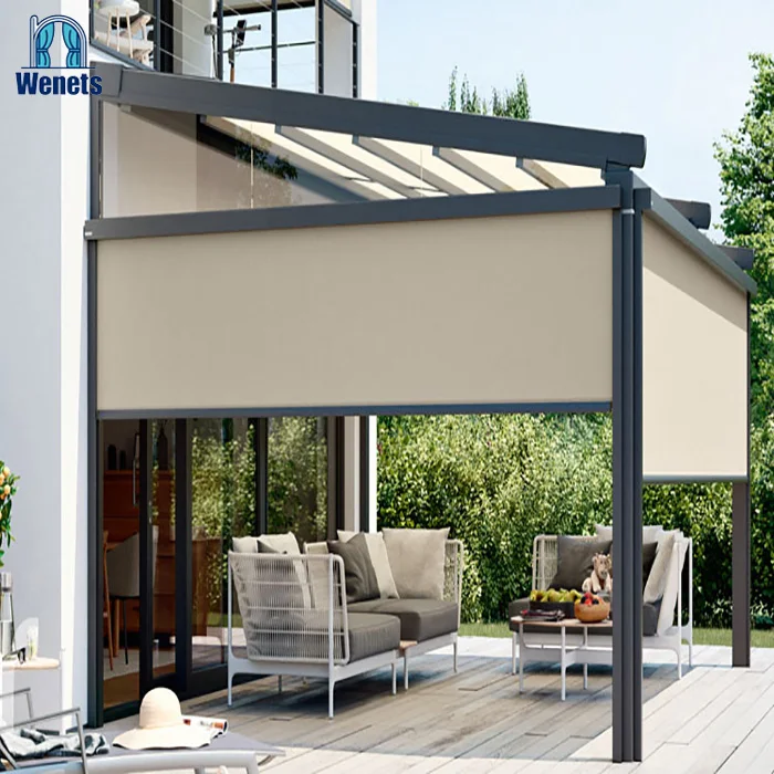 

Наружные ветрозащитные рулонные шторы Моторизованные внешние жалюзи