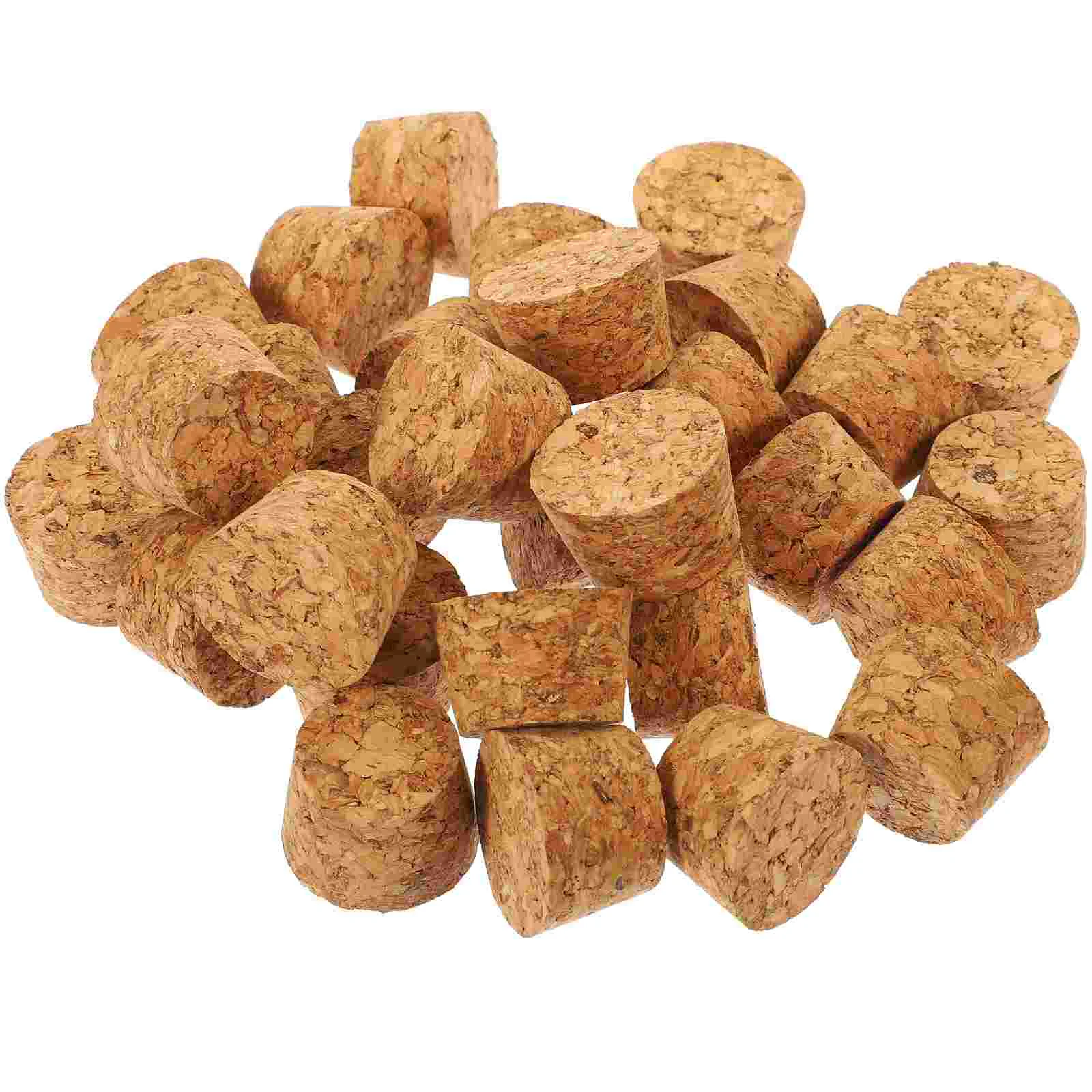 30 Pcs Glass Bottle Cork Stoppers Sealing Cover Cap Wood Corks for Crafts Wooden Man Mini Bottles