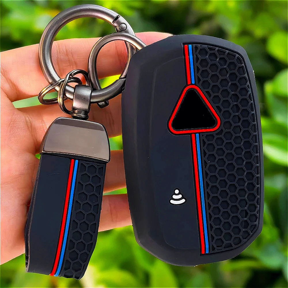 Motorcycle Key Cover for Triumph Speed Triple XC XE Scramble 1200 Rocket III Silicone Key Case Holder Keychain