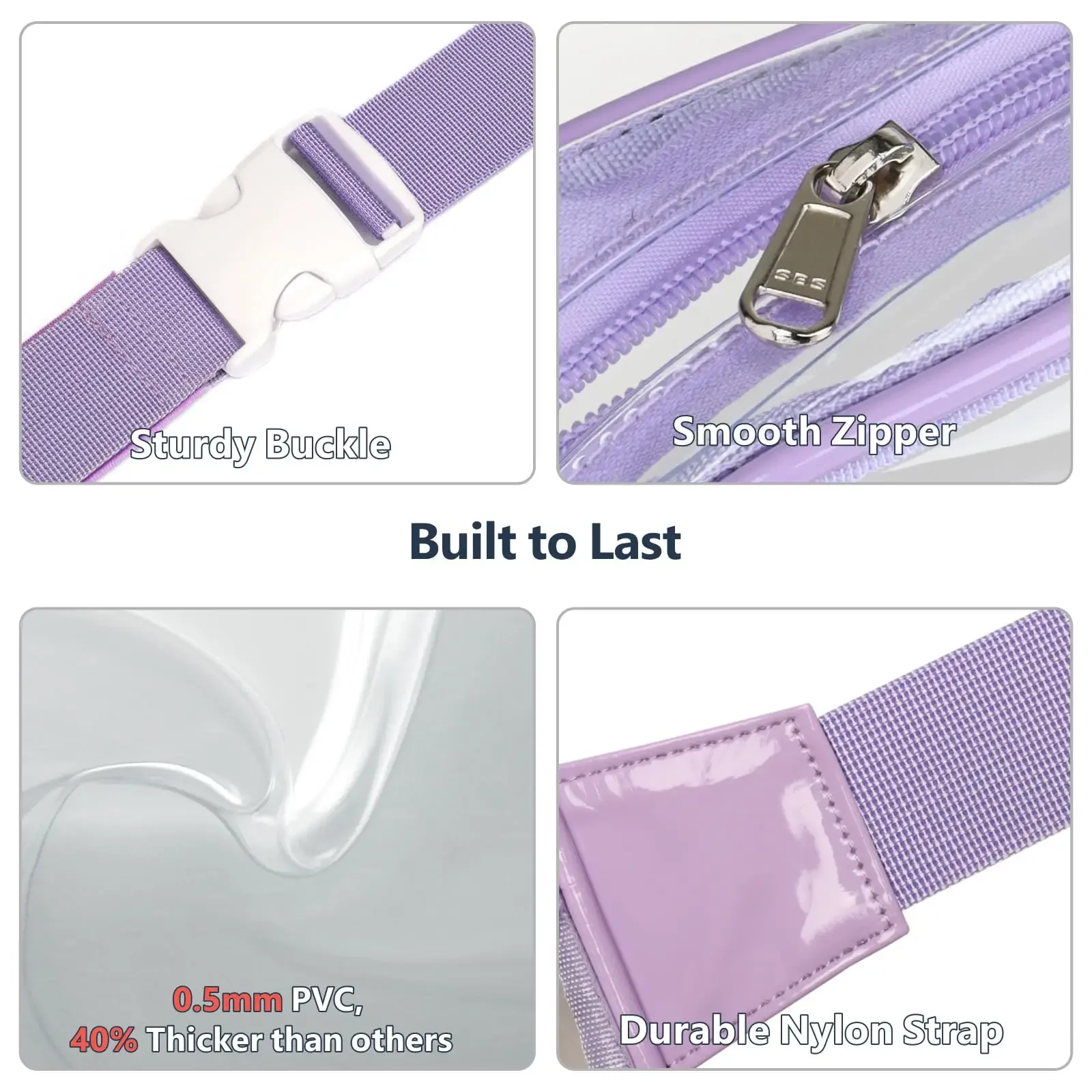 شفافة حزمة مراوح الخصر حزام PVC حقيبة الصدر المرأة حقيبة الورك #5