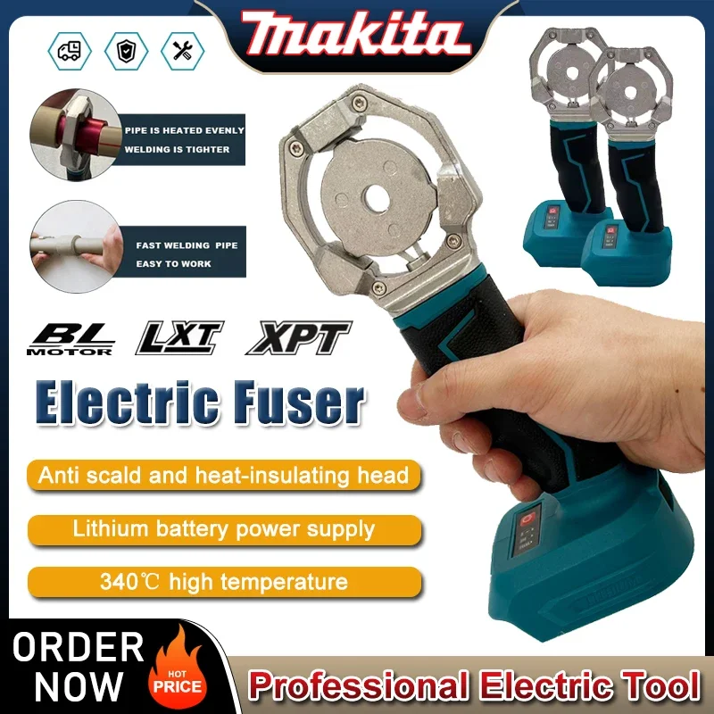 

Электрический сварочный аппарат Makita, беспроводной термофиксатор, PPR, полиэтиленовый паяльник, пластиковая трубка, полипропилен, нагрев, термоплав для батареи 18 В