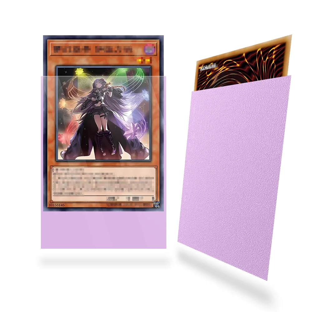 100 Stück 62x89mm Mattierte Weiche Kartenhüllen Top Loader Weiche TCG-Schutzhüllen für YGO Japanische Sammelkarten – Detail 8