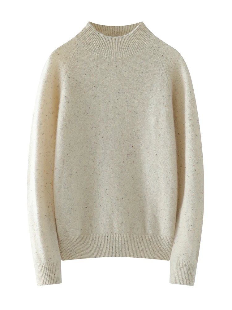 

100% кашемировый трикотаж, женские кашемировые свитера с воротником-стойкой, пуловеры с длинными рукавами, осень-зима, теплые базовые классические женские топы