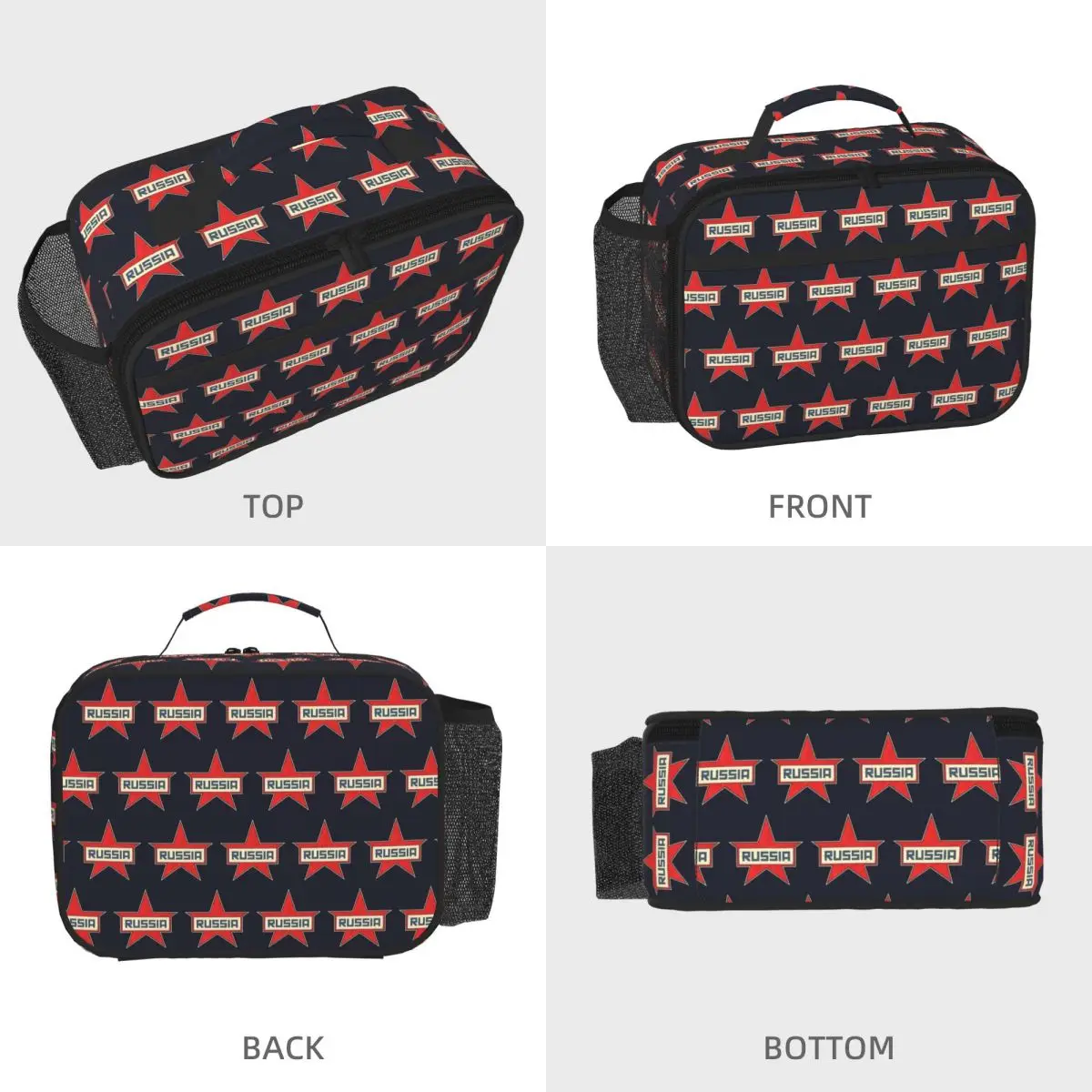 CCCP Star-Soviet-Union USSR Insulated Lunch Bag for Women Office Cooler Thermal Food Box Tote Leakproof Lunch Boxes Container
