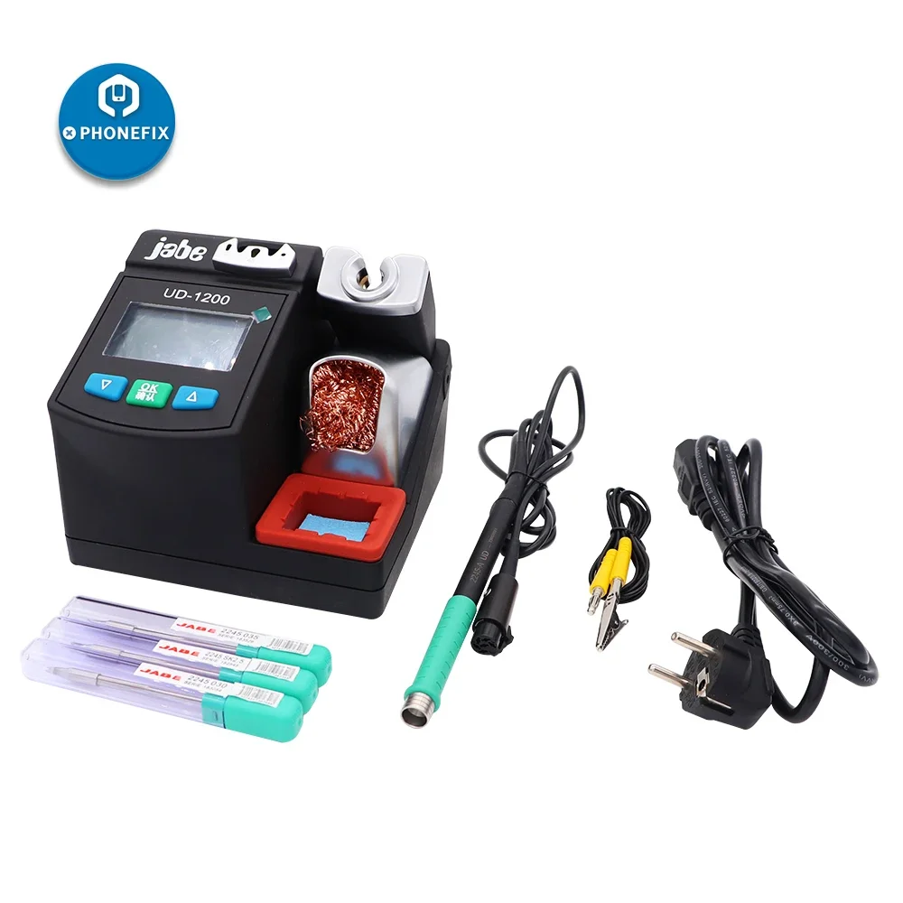 

Jabe UD-1200 T245 Smart Lead-free Soldering Station Welding Iron 2.5S Rapid Heating With Dual Channel Power Heating System JBC