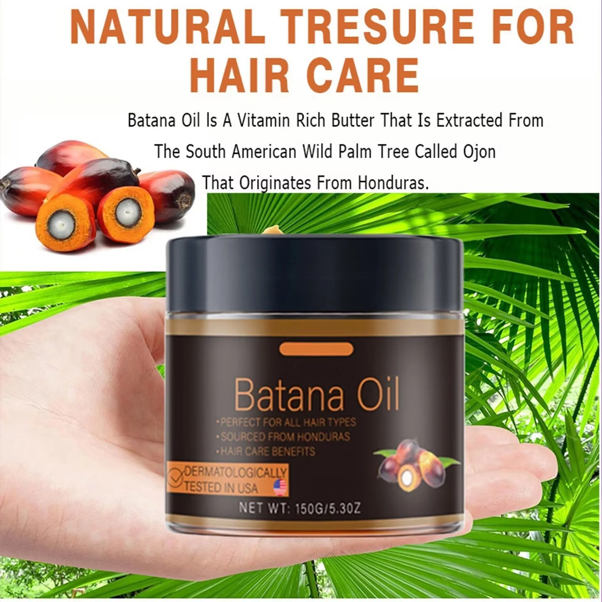 

150g foreign trade Batana ointment hair mask