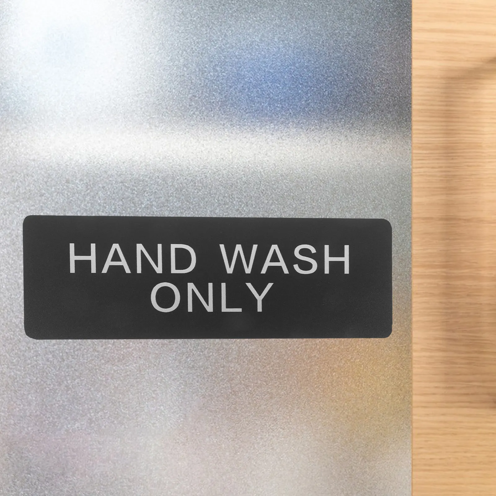 Aluminum Hand Wash Only Sign Versatile Wall Mount Reminder for Commercial Kitchens Restaurants Public Restrooms Offices