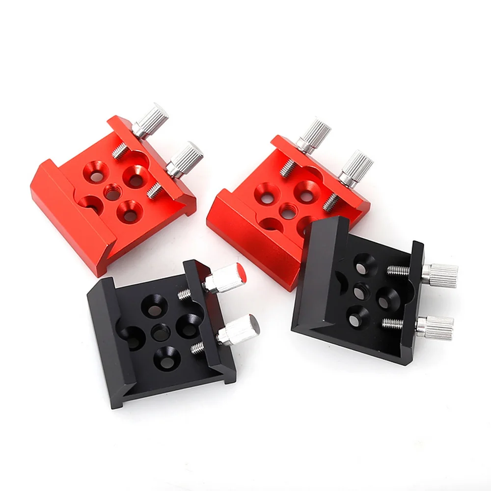 UKON-A قاعدة مكتشف النجوم المسطحة باللون الأحمر والأسود وفتحة تتوافق مع لوحة تتوافق 1/4 ملحقات تلسكوب الفلك المعدني #3