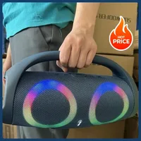 Altavoz Bluetooth de alta potencia de 100W, portátil, RGB, luz colorida, resistente al agua, Subwoofer inalámbrico, estéreo envolvente 360, TWS, FM, Boombox