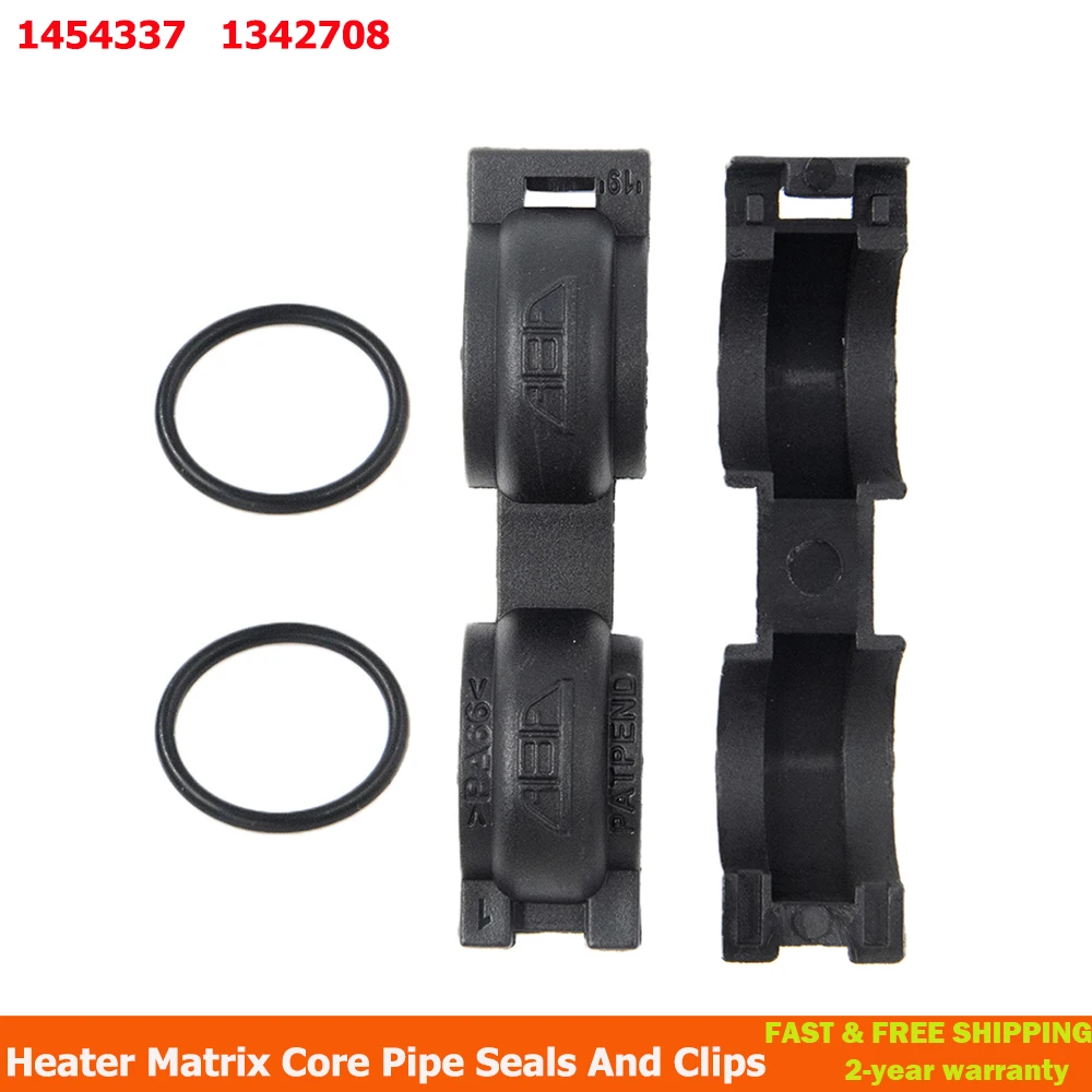 Heater Matrix Core Pipe Seals and Clips For Ford C-Max Focus Mk2 Mk3 Kuga Mk1 Heat Air Cond Internal Clip 1454337 1342708