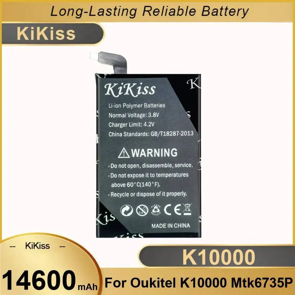 

High-Capacity Environmentally Friendly Mobile Phone Battery 14600Mah For Oukitel K10000 MTK6735P