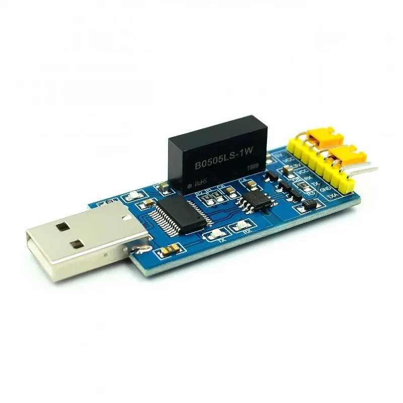 Isolamento Magnético USB para TTL, Módulo Porta Serial FT232, Isolamento Fotoelétrico, FT232RL