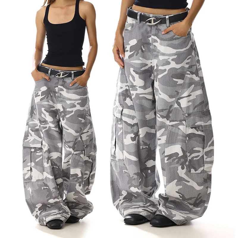 

Streetwear Lady High Waist Blue Jeans Female Baggy Straight Leg Casual Denim Trousers Girls Fashion Classic Daily Pants