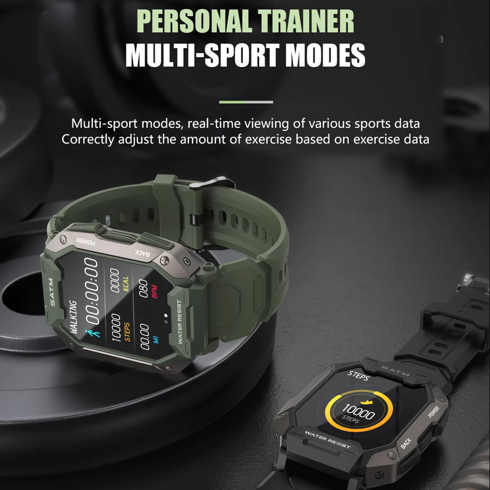 Senbono 2022 5atm ip68 relógio inteligente dos homens à prova d' água natação monitoramento de saúde 24 modos de esportes relógios smartwatch para ios xiaomi