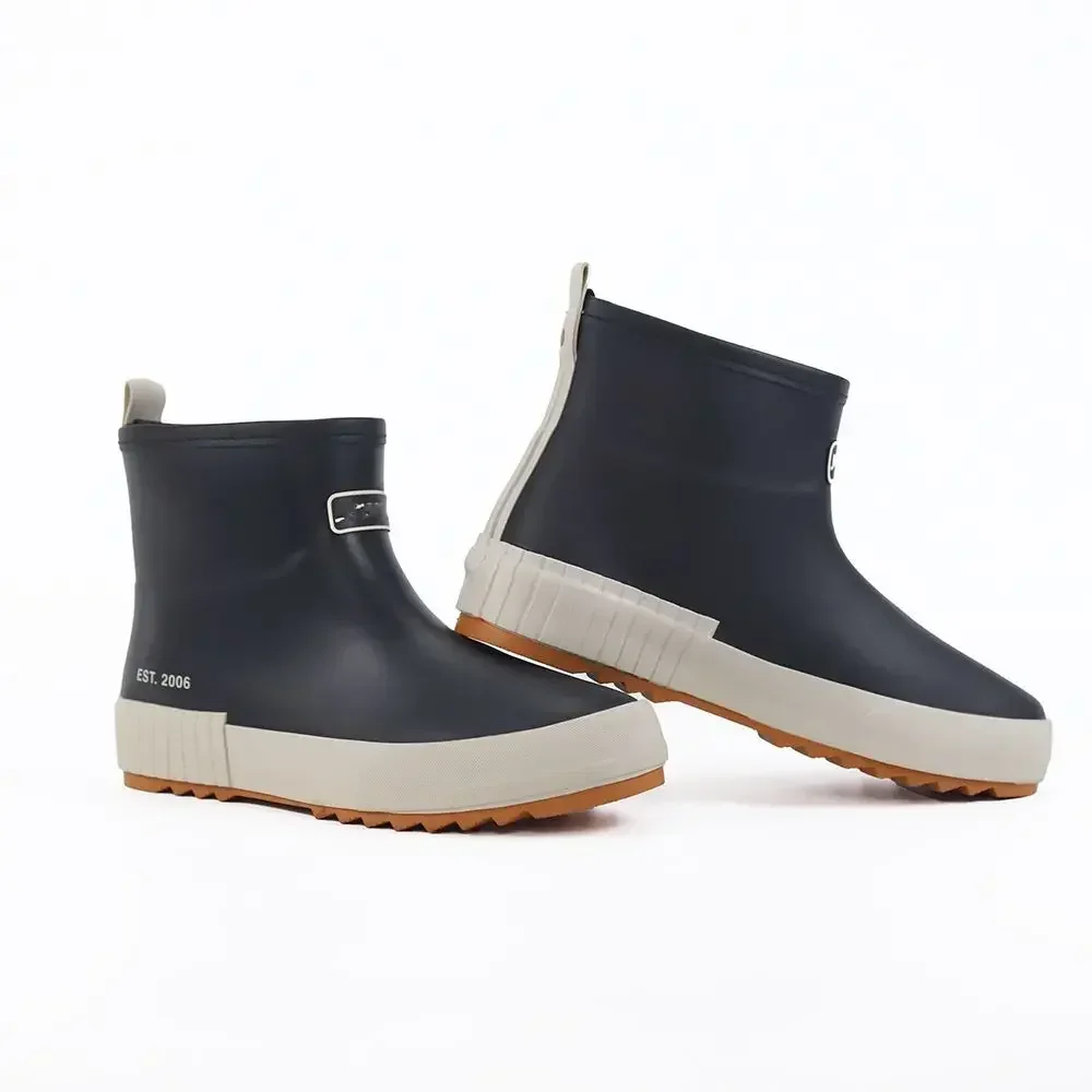 Short Chef Kitchen Cooking Rainy Day Low Rain Boots for Men Rubber Ankle Man Shoes Wear-resistant New Plastic Water Low-heel Gum