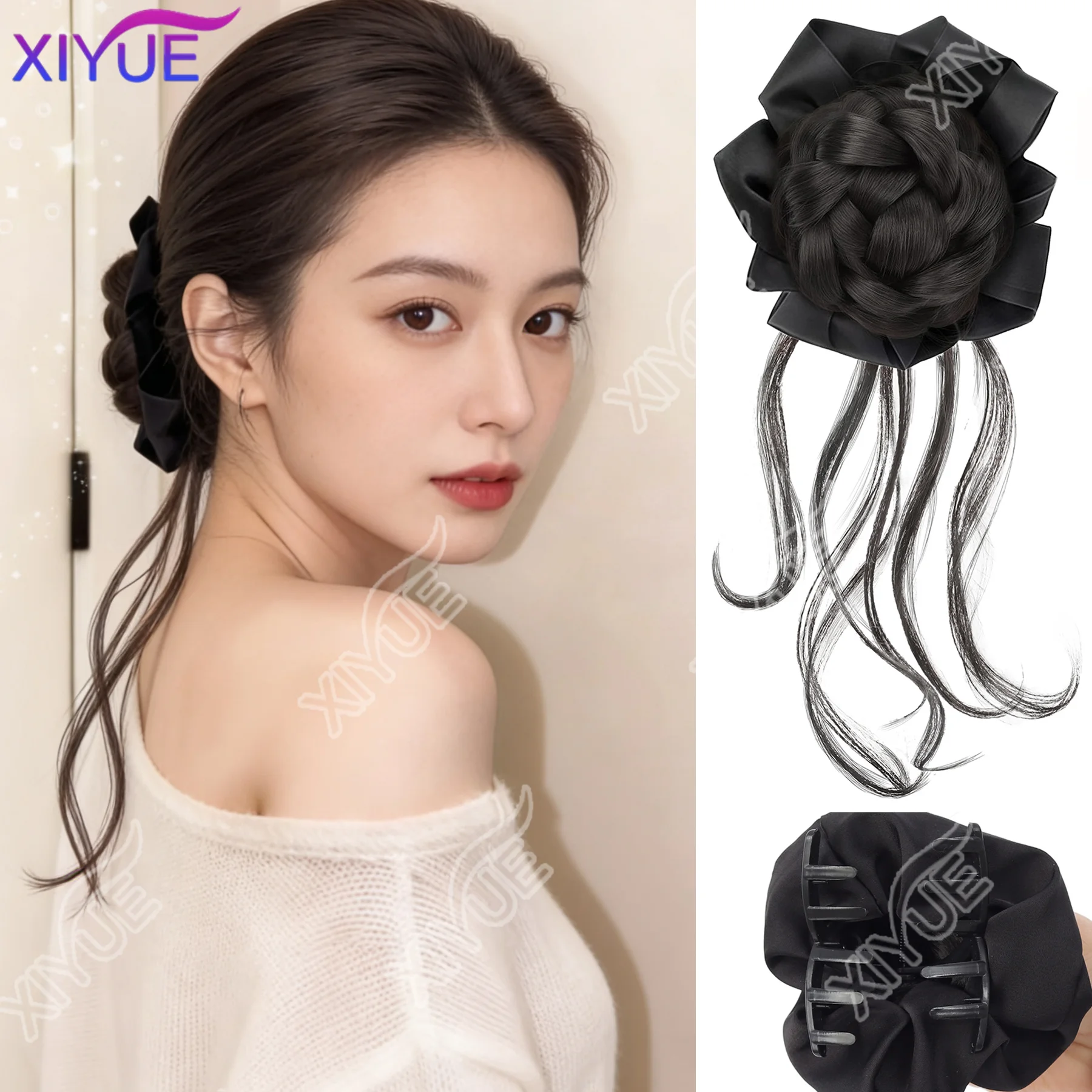 

Синтетическая заколка для волос XY, пушистый вьющийся хвостик, шиньоны для женщин, заколка для волос, аксессуары для волос