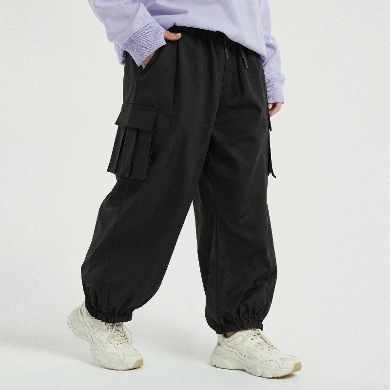 Pantaloni invernali larghi nuovi impermeabili antivento da esterno Pantaloni da sci in tinta unita da donna Pantaloni da snowboard traspiranti per adulti