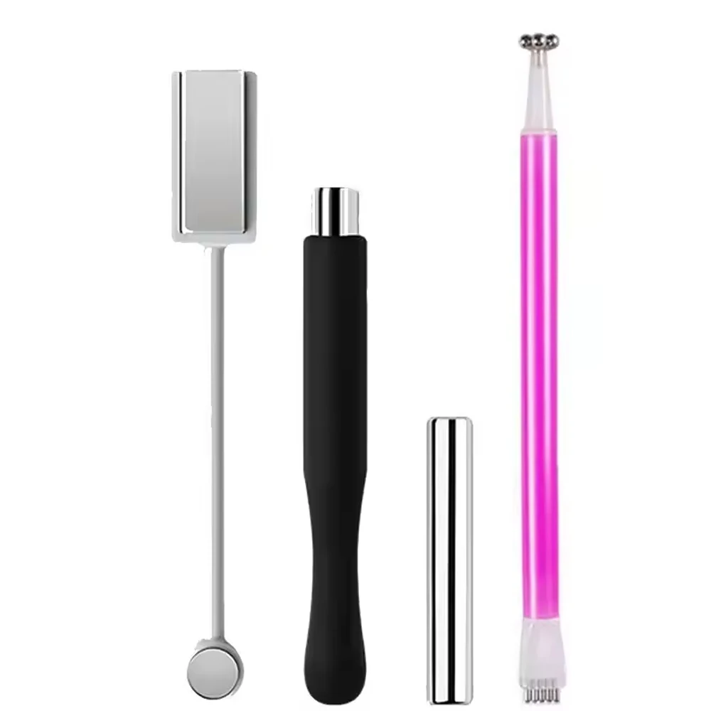 4Pcs Cat Eye Strong Magnet Kit Multi Functional Nail Art Pattern Absorbing Nail Gel Crystal Magnetic Bar Nail Enhancement Tool