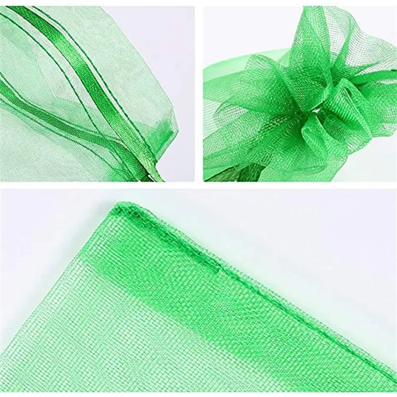 50pcs/Lot Multicolor Jewelry Packaging Bag 7*9 11*16 15*20cm Organza Bags Gift Storage Wedding Drawstring Pouches Wholesales