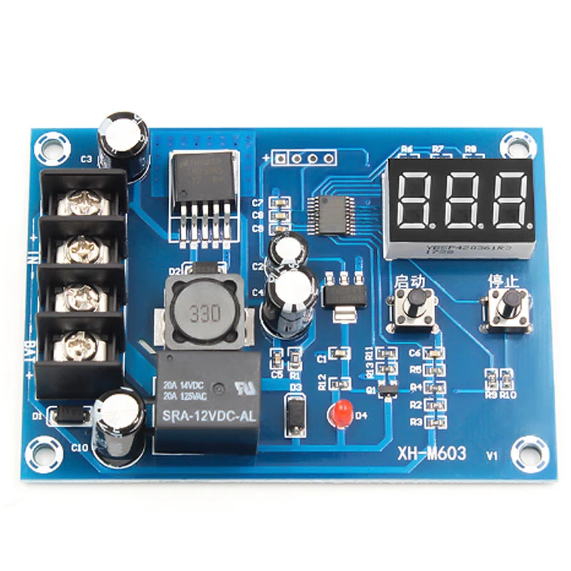 Imagem -02 - Charging Control Module 1224v Armazenamento Carregador de Bateria de Lítio Control Switch Protection Board com Display Led Novo Xh-m603