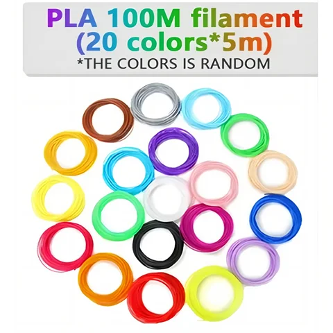 5M 20 색상 3D 펜 리필 Pla 3D 펜 인쇄 케이블 3D 프린터 필라멘트 인쇄 재료 고정밀 프린터 케이블