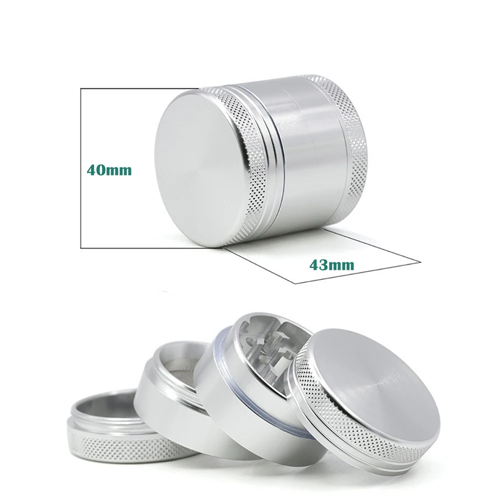 10Pcs Mini Herb Grinder, Al Alloy Multipurpose Tobacco Crusher, Spice Mills, Smoking Accessories for Smoker, Holiday Gift, 40mm