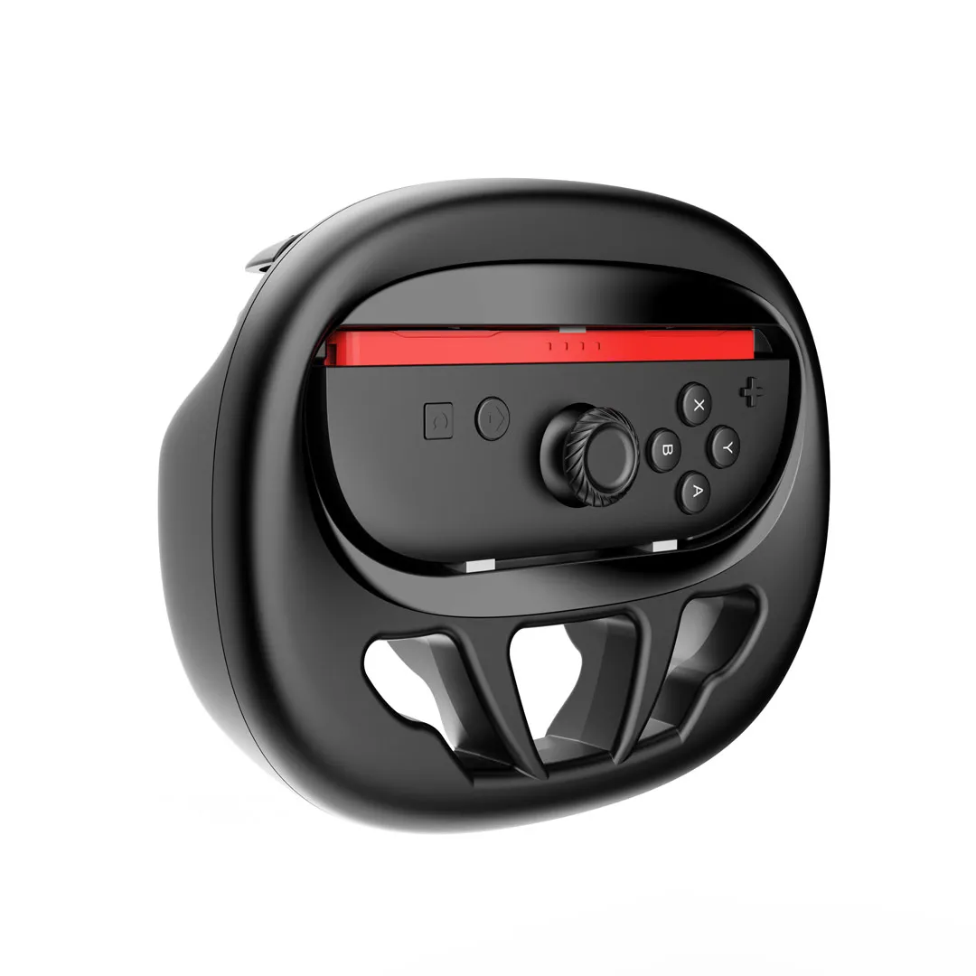 BEBONCOOL 2-Piece Game Steering Wheel For Switch 2 JoyCon Racing Steering Wheel Mario Kart 8 Switch 2 Game Accessories