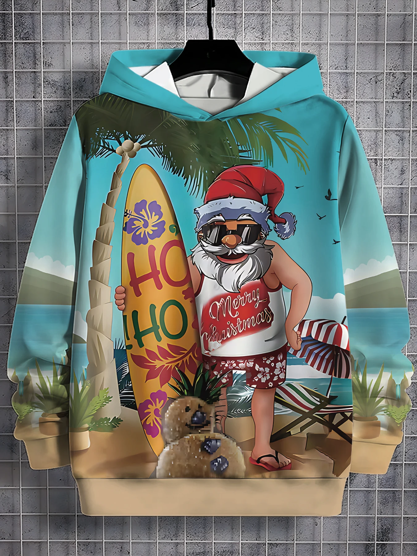 جديد وصول شخصية هوديس عيد الميلاد المطبوعة البلوز الرجال النساء عادية المتضخم قمصان سويت شيرت بقلنسوة باردة