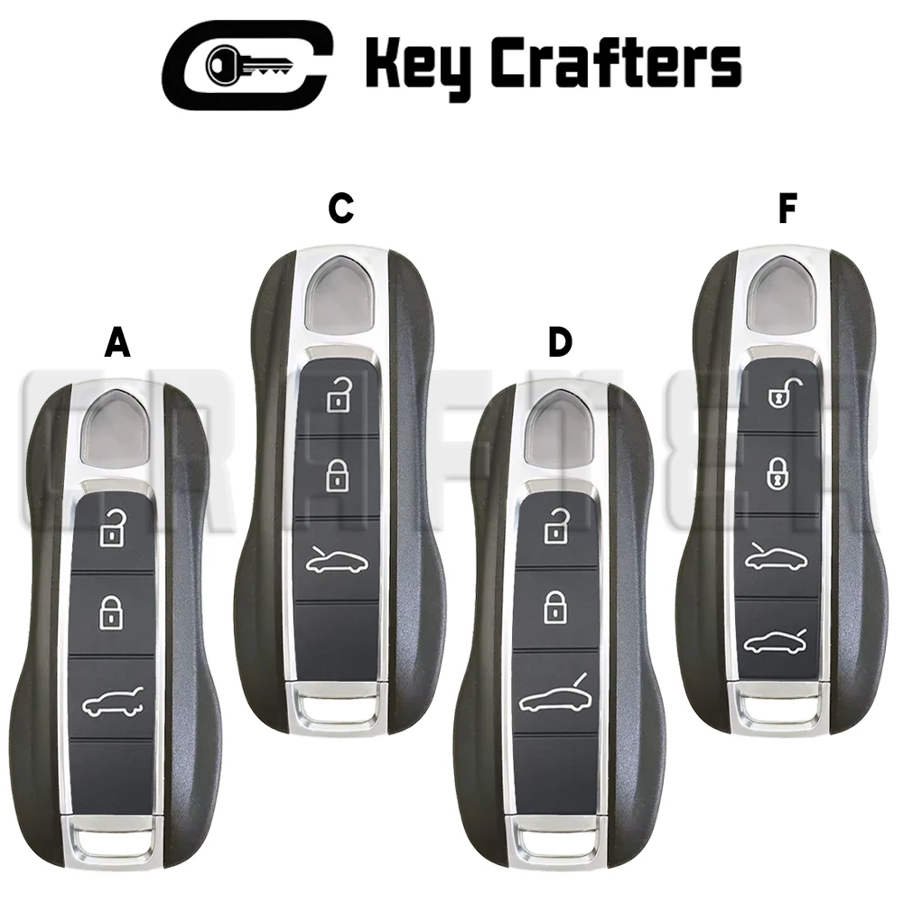 Chiave Crafters KEYDIY PCB 5M CHIP 433MHz Chiave Smart Car per Porsche MLB Cayenne Panamera Taycan Macann 718 991 Lama HU162T Chiave Cut